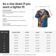 thumbnail image 5 of Fotbe Vibrant Rainbow Parrot Fantasy Camisa Estampada de Manga Corta para Hombre, Casual de Verano, Estilo Playero, Sin Arrugas-XX-Large, 5 of 5