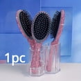 thumbnail image 1 of QJUHUNG Luxurious Red Hollow-Out Hair Comb with Sparkling Rhinestones - Large Curved Paddle for All Hair Types  Durable Plastic & Rubber Bristles, 1 of 7