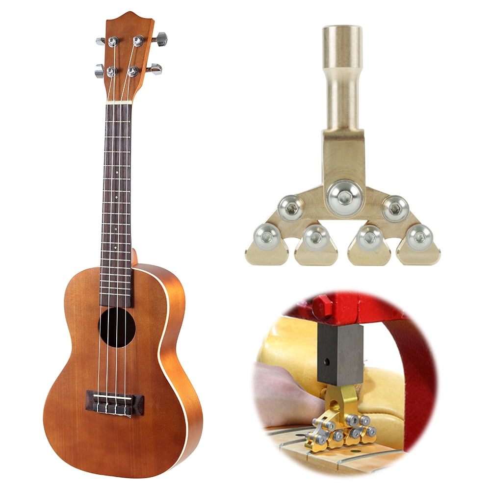 HUISZJ Guitar Fractal Fret Press Tool, Fingerboard Curvatures Pressing Tool, Classical Instrument Repair Tools