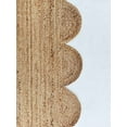 thumbnail image 4 of Weaving Village Scalloped Natural Jute Area Rug, 4 of 6