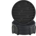 thumbnail image 1 of YOPTOP Silicone Coasters, Coasters for Drinks 6 Set Non-Slip Cup Coasters, Heat Resistant Cup Mate, Soft Coaster for Table top Protection, Furniture from Damage (Black),Black, 1 of 5