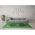 thumbnail image 3 of Ahgly Company Indoor Round Medallion Emerald Green Traditional Area Rugs, 6' Round, 3 of 4