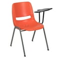 thumbnail image 2 of Flash Furniture Orange Ergonomic Shell Chair with Left Handed Flip-Up Tablet Arm, 2 of 13