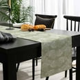 thumbnail image 4 of Sage Green Leaves Cotton Linen Table Runner 18 x 72 inch Vintage Abstract Art Botanical Non-slip Rectangular Dining Table Decor for Wedding Party Holiday Dinner, 4 of 8