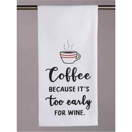 

Peking Handicraft 04TG740WC Too Early for Wine Kitchen Towel - Pack of 4