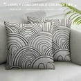 thumbnail image 3 of Shangniulu Throw Pillow Cover Rainbow Black White Decorative Pillow Case Funny Home Decor Square Cushion Pillowcase, 3 of 5
