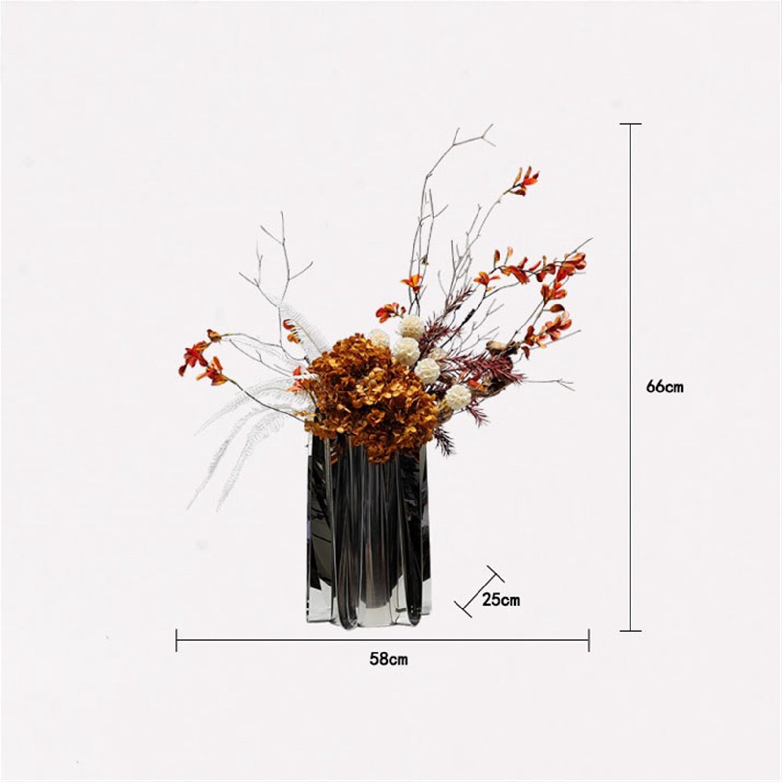 Simple Light Luxury Metal Florist Dried Flowers Simulation Flower Arrangement Hotel Table Centerpieces Ornaments Ornaments