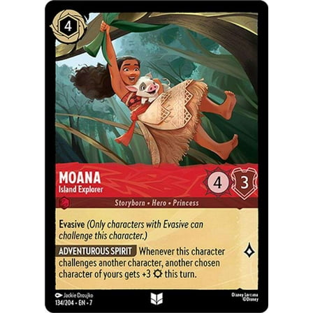 Disney Lorcana Archazia's Island Uncommon Moana - Island Explorer #134