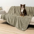 thumbnail image 4 of PetAmi Fluffy Waterproof Dog Blanket for Bed Large Dogs, Soft Warm Pet Sherpa Throw Pee Proof Couch Cover, Reversible Cat Blanket Sofa Crate Kennel Protector, Washable Mat Queen (Taupe Camel, 90x90), 4 of 9
