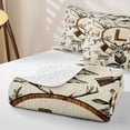 thumbnail image 4 of Castle Fairy Hunting Wood Letter L Quilt Full for Boys,Wildlife Pattern Full Bedspread Sets, 4 of 7