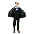 thumbnail image 2 of Boys Tuxedo Set Paisley 5pc Satin Shawl Lapel With Matching Solid Vest & Pants With Free Shirt & Bowtie, 2 of 5