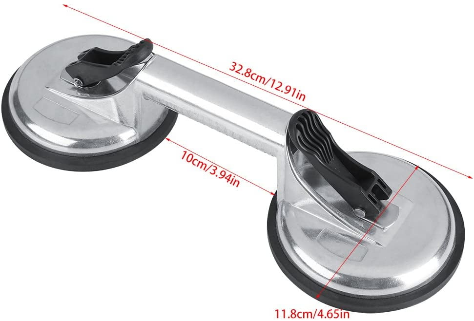 Dual Suction Cup Pad Lifter 70kg Sucker Plate Glass tile Mirror Lifter Puller 