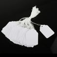 thumbnail image 6 of 100Pcs Price Display Tags Price Hanging Labels with String Attached Writable Labeling Tags for Birthday Clothing Party Favors Jewelry Rings 48x30mm white, 6 of 8