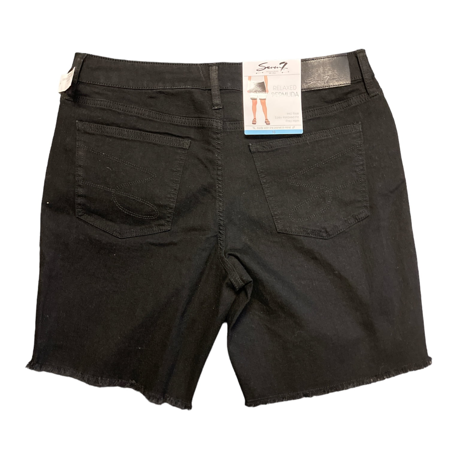 ★BADBLOOD★ Cosmo Graphic Bermuda Pants Black Check w-srt25 030ed05f-7a86-46cb-bef6-