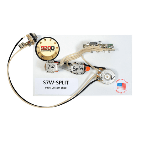 - Fender Strat Stratocaster 7 Way Wiring Harness Push-Pull Pots Neck On and Split