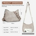 thumbnail image 2 of APHISON Trendy Women's Crossbody Bag, Vegan Leather Purse with Adjustable Strap and Shoulder Handbag - Gray, 2 of 6