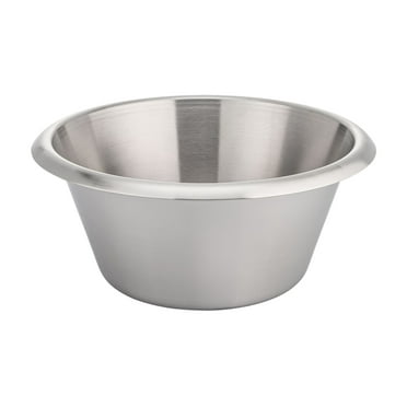 Matfer Bourgeat Stainless Steel Flat Bottom Mixing Bowl, 6 1/3"