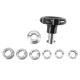 thumbnail image 1 of Key Closing Waterproof Tool Watch Back Case Opener 7 Size Types Professional Watch Repair Tools Set for Rolex Tudor, 1 of 5