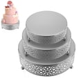 thumbnail image 3 of Soporte Para Pasteles Lotus Edge Galletas Cupcake Soporte Para Postres Exhibición De Postres Metal Redondo Para Mesa De Postres Boda Cumpleaños Aniversario Fiestas 3 Uds Kearding HA027260-02, 3 of 6