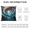 thumbnail image 5 of Autua Vortex Mountain Swirl Graphic Decorative Throw Pillow Cover for Couch and Bedroom 1PC 20x20in, 5 of 5