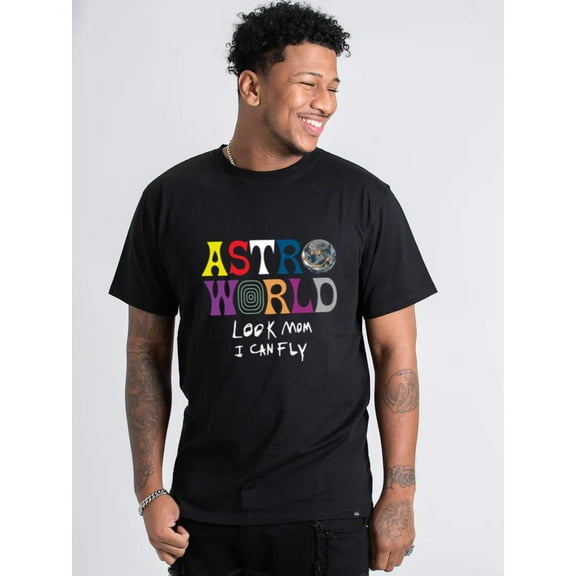 ASTROWORLD Look Mom I Can Fly Men's T-Shirt, for men & women, up to size 5XL.
