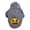 Grey, variant on Halloween Pumpkin Hooded Dog Sweater, Polyester Knit Puppy for Small Medium Dogs Fall Winter Holiday Wear(Black, 1XL)
