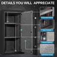 thumbnail image 4 of Tigerking 3.47 Cu. ft. Biometric Fingerprint Fireproof Safe Box for Home Office, Digital Keypad Safes with Removable Shelf, 4 of 10