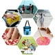 thumbnail image 4 of Yuarrent Cubo de agua plegable de PVC, resistente al agua, lavabo, senderismo, de coches, contenedor organizador con asa, accesorios Pescar Azul 12L Yuarrent OD022092-01, 4 of 6