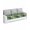 White Dark Green Emerald Green, variant on Green Tropical Leaves Couch Cushion Covers Stretch, Washable Sofa Seat Covers Individual Seat Cushion Sofa Slipcovers Farmhouse Summer Leaf Plants Couch Cover Furniture Protector L-1PCS