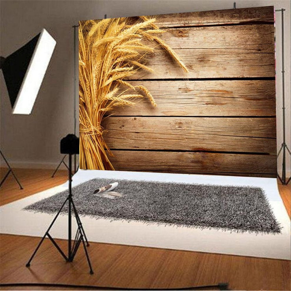 VARWANEO 3D Background Cloth Imitation Wood Grain Photography Shooting Background Cloth Props Board Gift