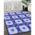 thumbnail image 2 of Ahgly Company Indoor Rectangle Patterned Blue Orchid Blue Area Rugs, 8' x 10', 2 of 6