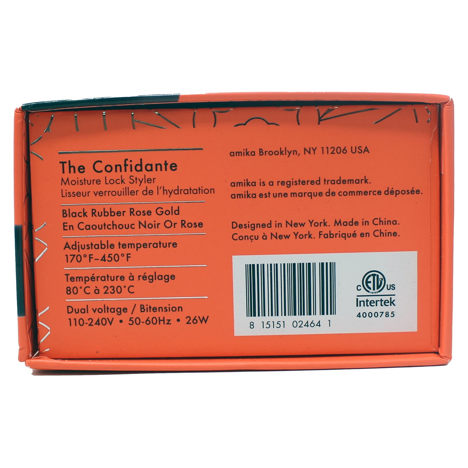 Amika The Confidante Moisture Lock Styler 1 Count