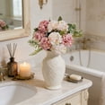 thumbnail image 6 of 8 Head Artificial Hydrangea, 8 Heads Faux Hydrangea Artificial Flower Bouquet, Realistic Silk Floral Arrangement, Wedding Home Decor for Living Room Table Centerpiece and Party, 6 of 6