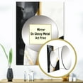 thumbnail image 3 of Designart "Artistic Marble Compositions" Abstract Marble Mirror Wall Decor - Modern Gold Abstract Mirror Wall Art For Entryway - 40" x 30" Inch, 3 of 5