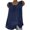 Blue, variant on Bescita Womens Cotton Linen Sleeveless Baggy T-shirt Vest Tee Blouse Tank Tops Plus Size