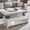 White, variant on Aitjunz 47" Lift Top Coffee Table with Storage, Modern Coffee Table with Pull-Out Drawer and Two-Tier Storage, Rectangle Wood Center Table w/Curved Profile Design for Living Room, White