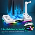 thumbnail image 4 of Cooling Stand for Xbox Series X/S Console with Controller Charging Dock and Headset Holder, Xbox Series Accessories, Cooler Station System,White, 4 of 7