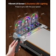 thumbnail image 5 of Walking Pad with 15% 12-Level Auto Incline & Handle Bar, Trisomy Foldable Under Desk Treadmill, 450 LBS Capacity Treadmills for Home Hiking with UI Screen, Bluetooth Speaker, Remote, RGB Light, 5 of 9