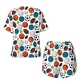 thumbnail image 5 of Naloa Color Balls Women's Short-Sleeved Pajama Set, Loungewear, Summer pajamas, Breathable Cozy - X-Large, 5 of 9