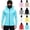Blue, variant on Teen Summer Balaclava Hoodie Jackets Sun Protection Long Sleeve Zip Up Double Hooded Coats Kids Casual Loose Solid Color Outwear