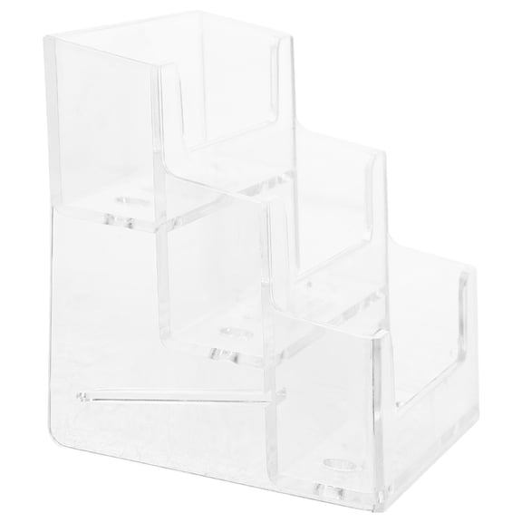 HEATSHAKING Business Card Holder Desk Organizer Transparent Compact Design