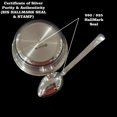 thumbnail image 2 of 999 Pure Silver 3.5 inch Bowl & Spoon for Kids - 3.5-inch Set#01, 2 of 9