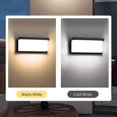thumbnail image 4 of Lámpara de pared LED para exterior con sensor de movimiento PIR, CA 85-265 V, ABS, impermeable, moderna, para interior, hogar, balcón, porche, decoración de jardín, 4 of 5