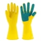 thumbnail image 1 of 1 Pair Dishwashing Latex Gloves Housework Cleaning Gloves Scouring Pad Gloves for Home Kitchen (Size L), 1 of 3
