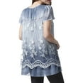 thumbnail image 3 of Simply Couture Short Sleeve Lace Overlay Blouse, Women's, 3 of 3