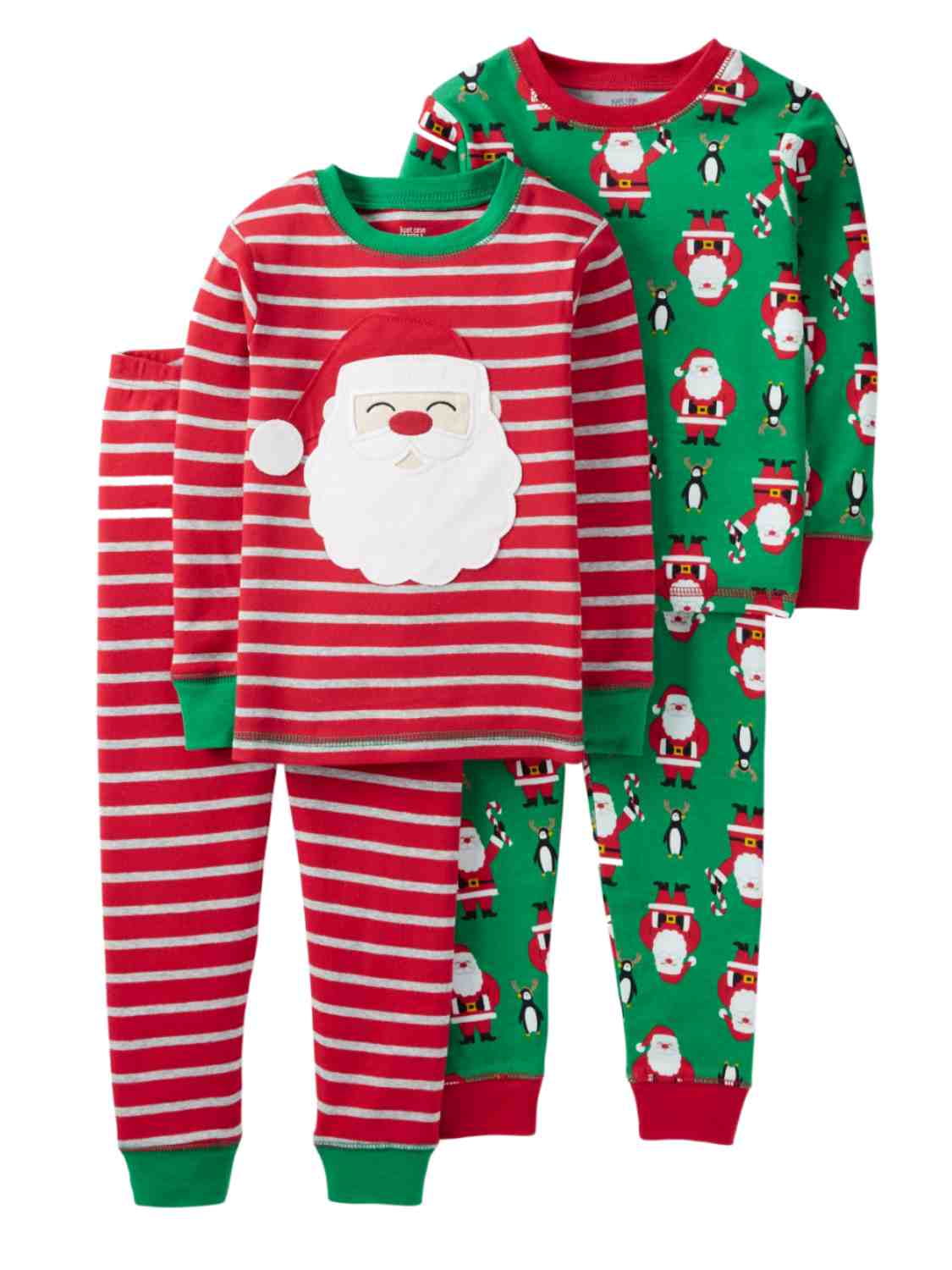 Details about   NWT Toddler Carters 2 Santa Fleece Sleepers 18 Mo 3T Christmas Holiday Boy PJs 