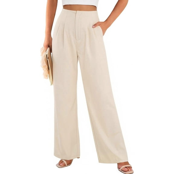 JUSLIO Women Pants Suit Pants Fashion Casual High Waist Pants
