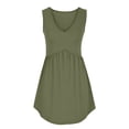 thumbnail image 4 of SOOMLON Short Dresses for Women Plus Size Sleeveless V Neck Sundress A Line Tank Dresses with Pockets Summer Outdoor Dress, 4 of 7