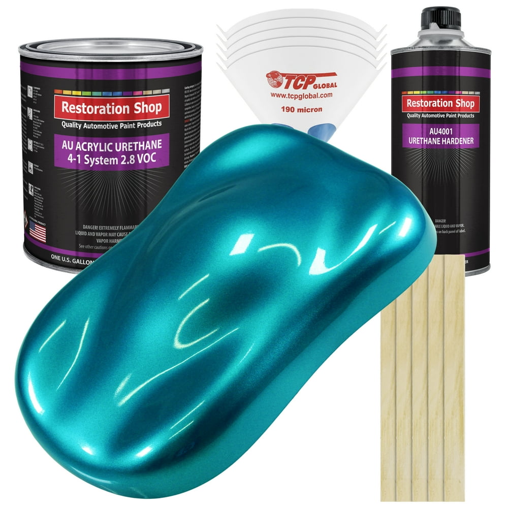 Restoration Shop Teal Green Metallic Acrylic Urethane Auto Paint