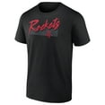 thumbnail image 2 of Men's Black Houston Rockets Color Block Slant Quick Strike T-Shirt, 2 of 4